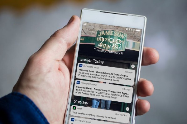 Card Controls notifications on phone